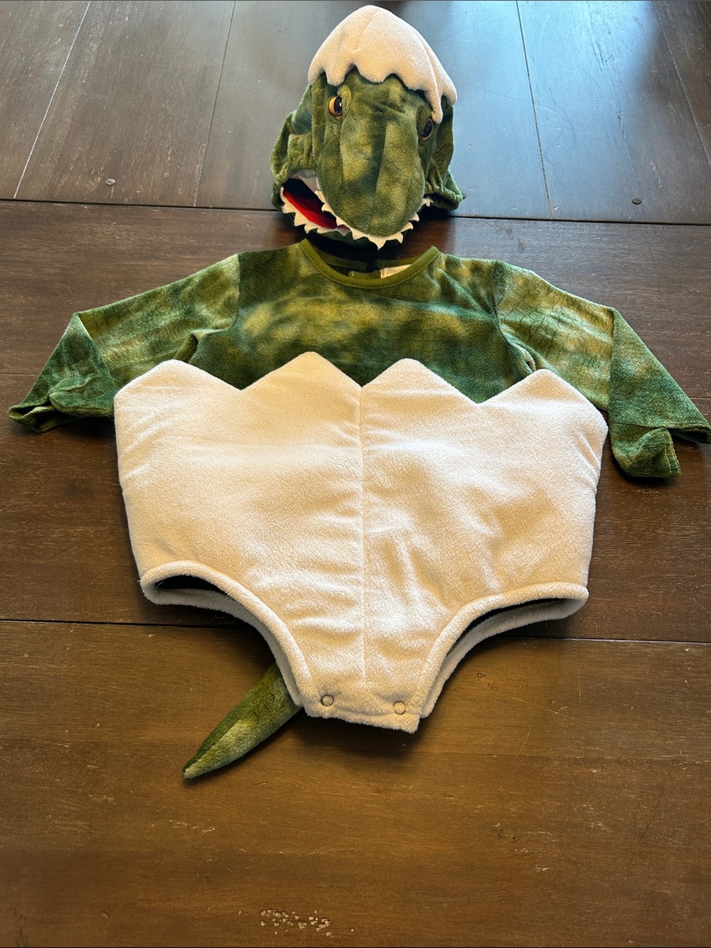 Pottery Barn Kids Baby T-Rex Dinosaur Egg Hatchling Plush Halloween Costume
